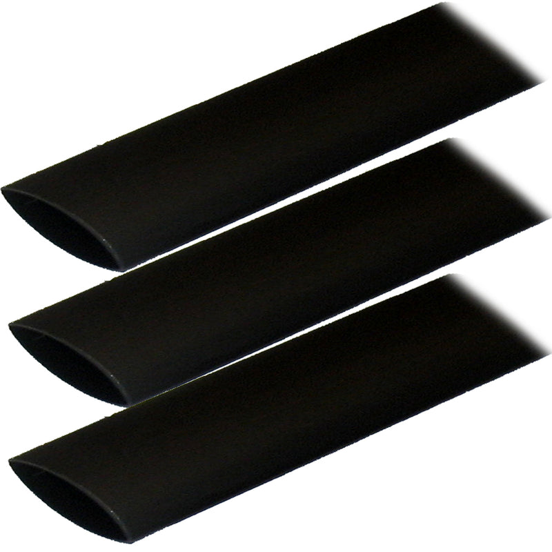 Ancor Adhesive Lined Heat Shrink Tubing ALT  1 x 3  3Pack  Black 307103