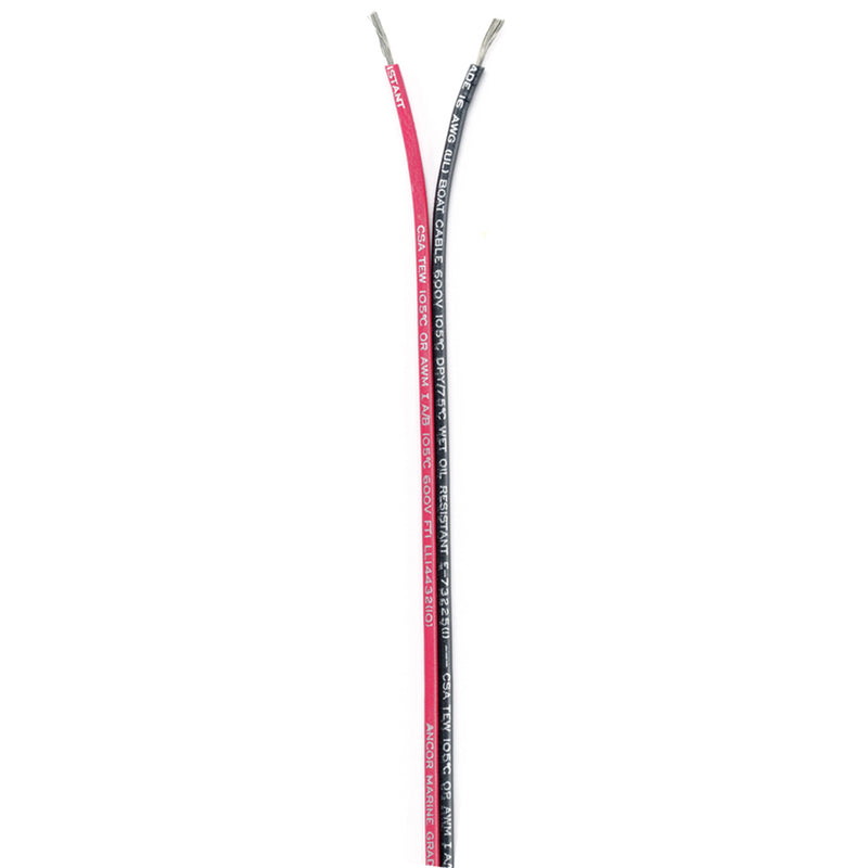 Ancor Ribbon Bonded Cable  162 AWG  RedBlack  Flat  500 153150