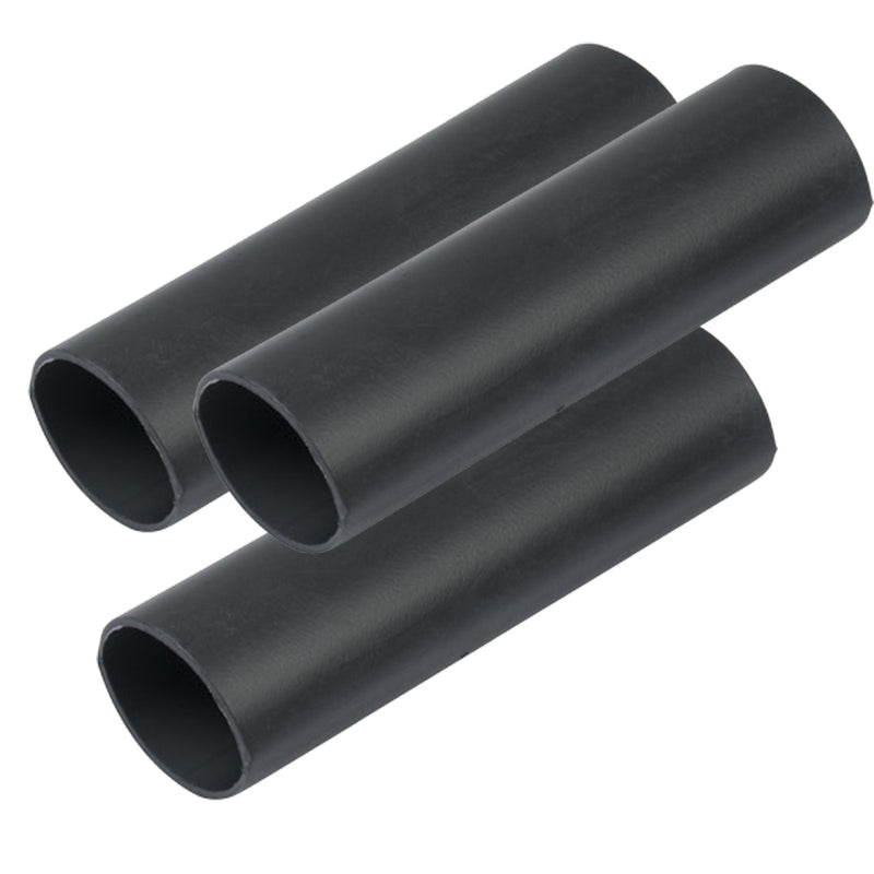 Ancor Heavy Wall Heat Shrink Tubing  34 x 3  3Pack  Black 326103