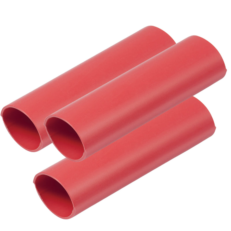 Ancor Heavy Wall Heat Shrink Tubing  34 x 12  3Pack  Red 326624
