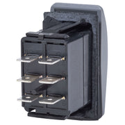 Blue Sea 7938 Contura II Switch DPDT Black  ONOFFON 7938