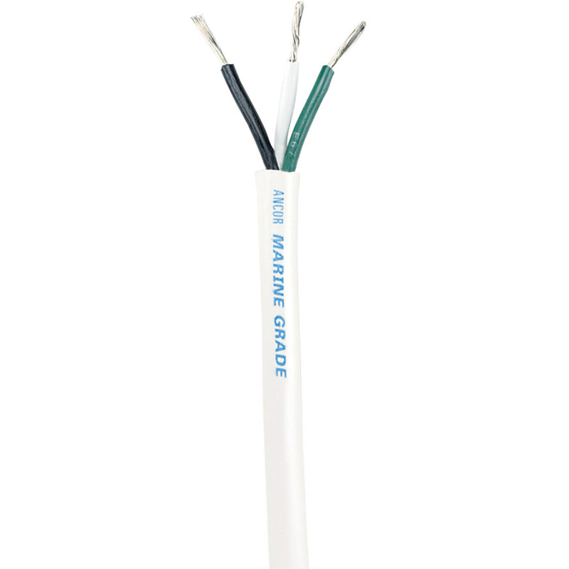 Ancor White Triplex Cable  143 AWG  Round  100 133510