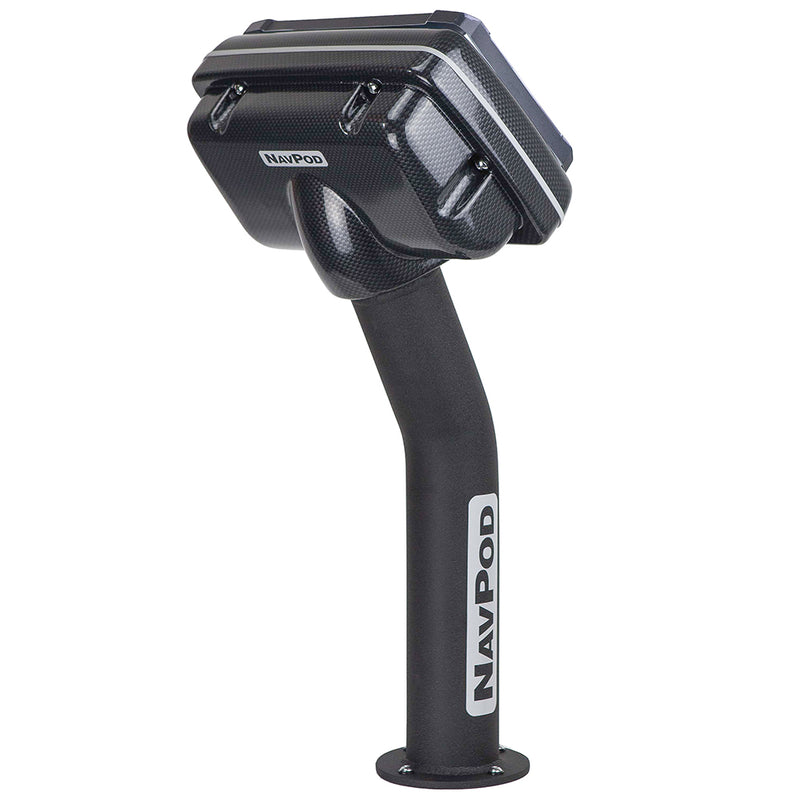 NavPod PED510001 PedestalPod PreCut fHumminbird HELIX 10  HELIX 9 Series  Carbon Black PED510001C