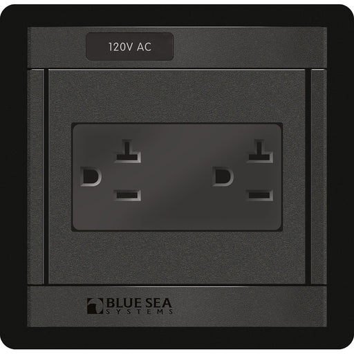 Blue Sea 1479 360 Panel  120V AC DUal Outlet 1479
