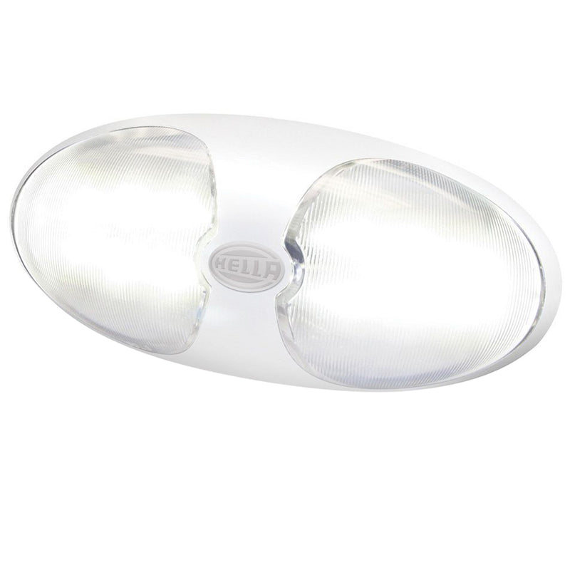 Hella Marine DuraLED 12 InteriorExterior Lamp  White LED  White Housing 959700101