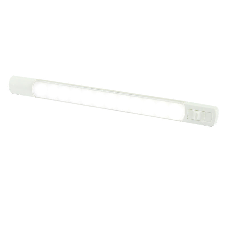 Hella Marine Surface Strip Light wSwitch  White LED  12V 958123001