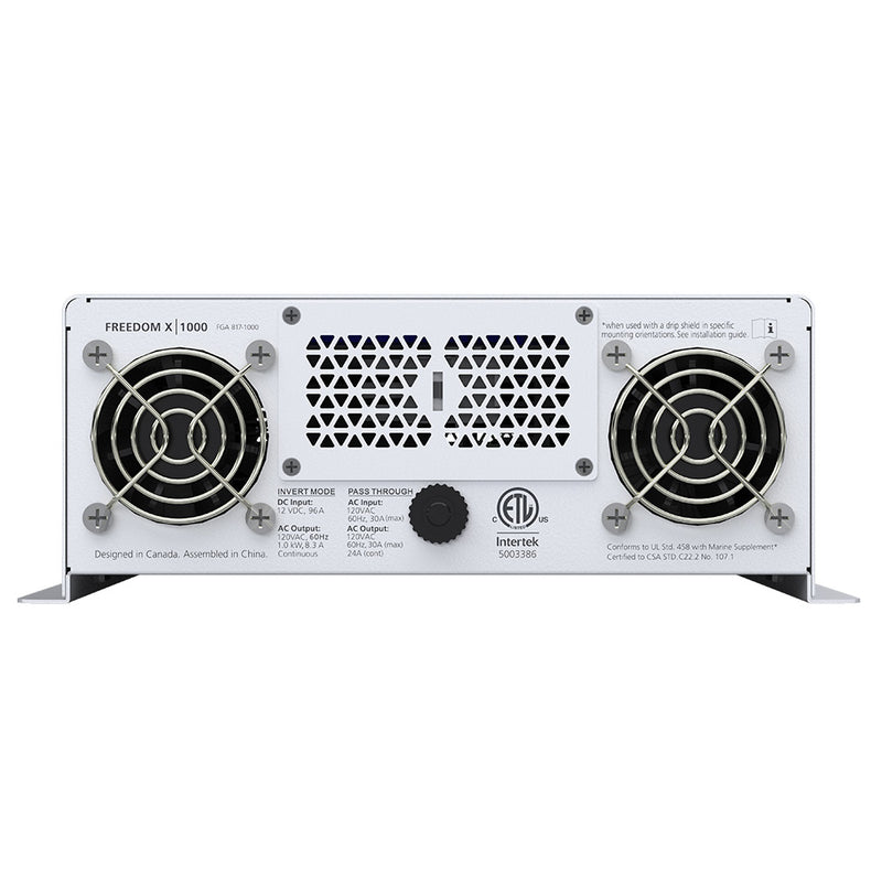 Xantrex Freedom X 1000 True Sine Wave Power Inverter  12VDC  120VAC  1000W 8171000