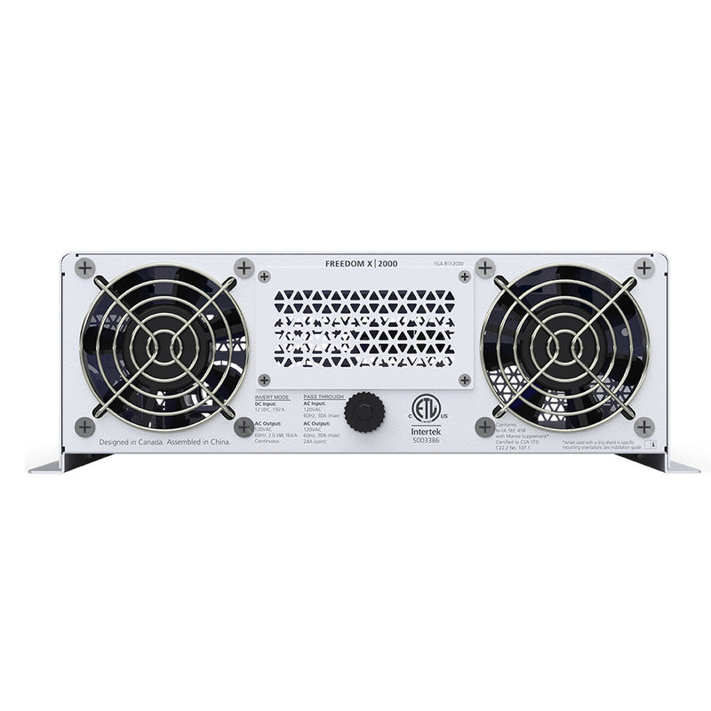 Xantrex Freedom X 2000 True Sine Wave Power Inverter  12VDC  120VAC  2000W 8172000
