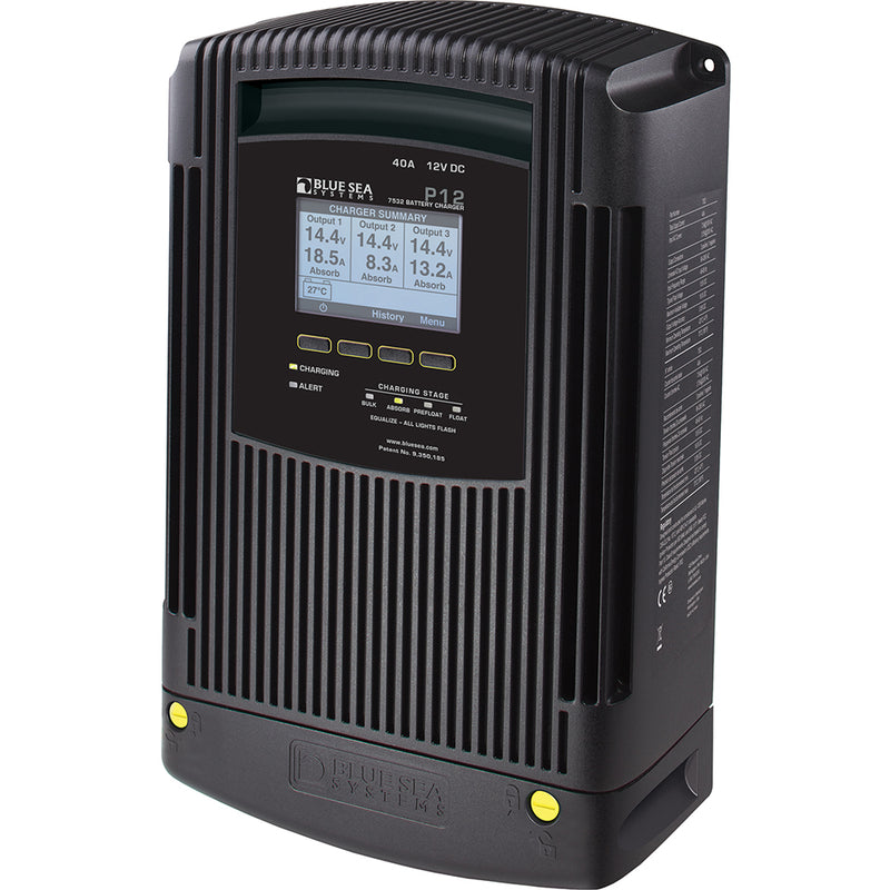 Blue Sea 7532 P12 Gen2 Battery Charger  40A  3Bank 7532