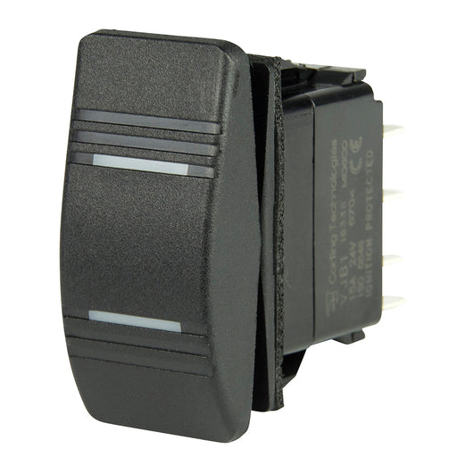 BEP DPDT Contura Switch  2Amber LEDs  ONOFFON 1001808