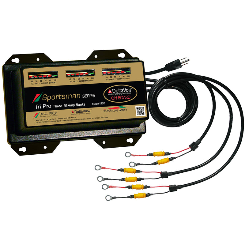 Dual Pro Sportsman Series Battery Charger  30A  310ABanks  12V36V SS3