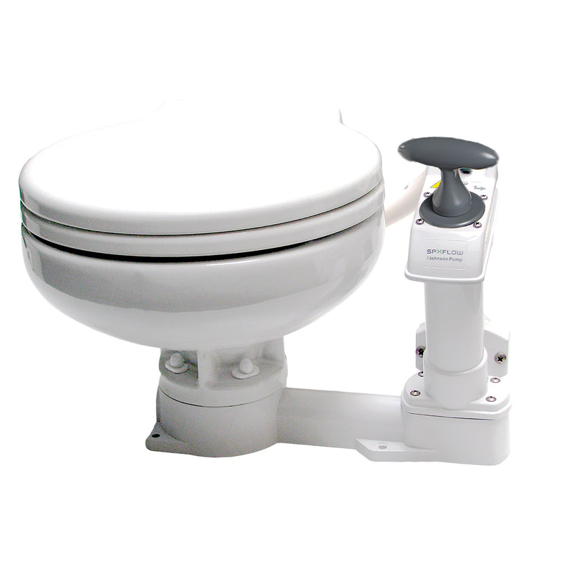 Johnson Pump AquaT Manual Marine Toilet  Super Compact 804762501