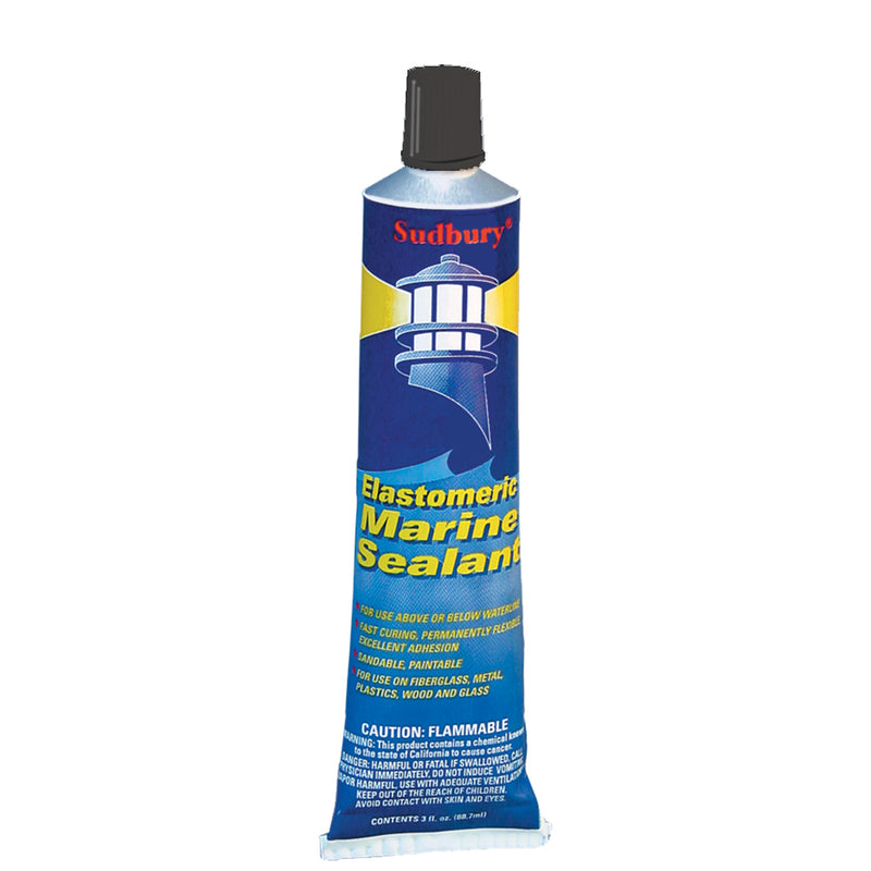 Sudbury Elastometric 3 oz 89ml Sealant Tube  Black 322