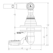 TACO Grand Slam 400 Outrigger Top Mount  Pair GS400