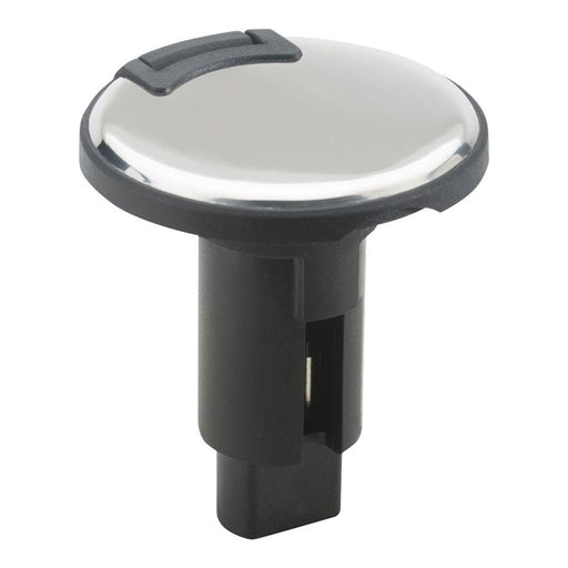 Attwood LightArmor PlugIn Base  3 Pin  Stainless Steel  Round 910R3PSB7