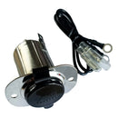 Marinco Stainless Steel 12V Receptacle wCap 20036