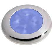 Hella Marine Polished Stainless Steel Rim LED Courtesy Lamp  Blue 980503221