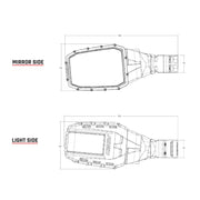 RIGID Industries Reflect Mirror Light  Black Pair 64011