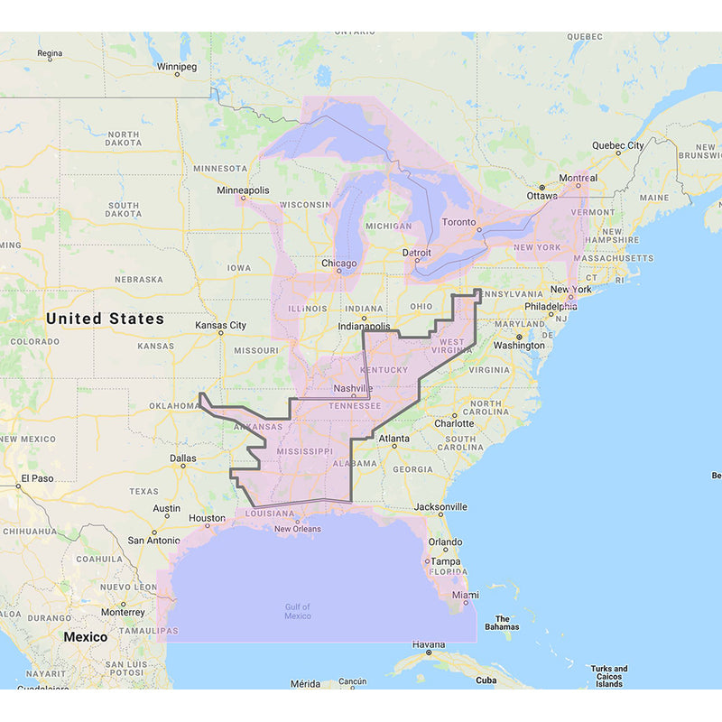 Furuno Gulf of Mexico Great Lakes  Rivers  Vector Chart  Standard Resolution Satellite Photos fPart of the Great Lakes 