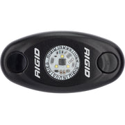 RIGID Industries ASeries Black Low Power LED Light  Single  Red 480043