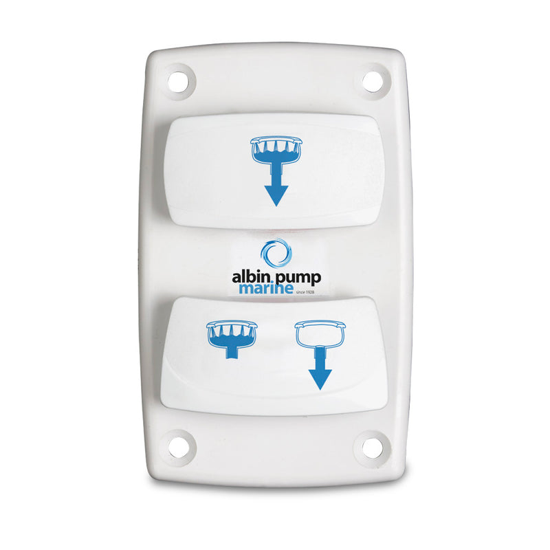 Albin Group Marine Control Silent Electric Toilet Rocker Switch 0766025