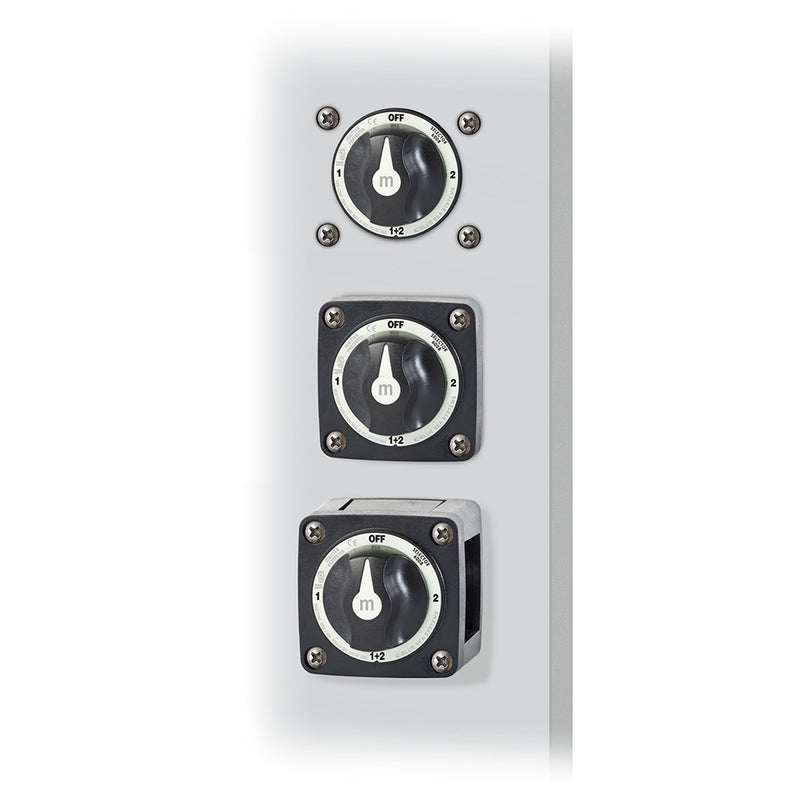 Blue Sea 6008200 mSeries Selector 3 Position Battery Switch  Black 6008200