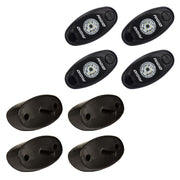 RIGID Industries ASeries Rock Light Kit  4 Cool White Lights  Black 400203