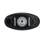 RIGID Industries ASeries Black High Power LED Light Single  Amber 480333