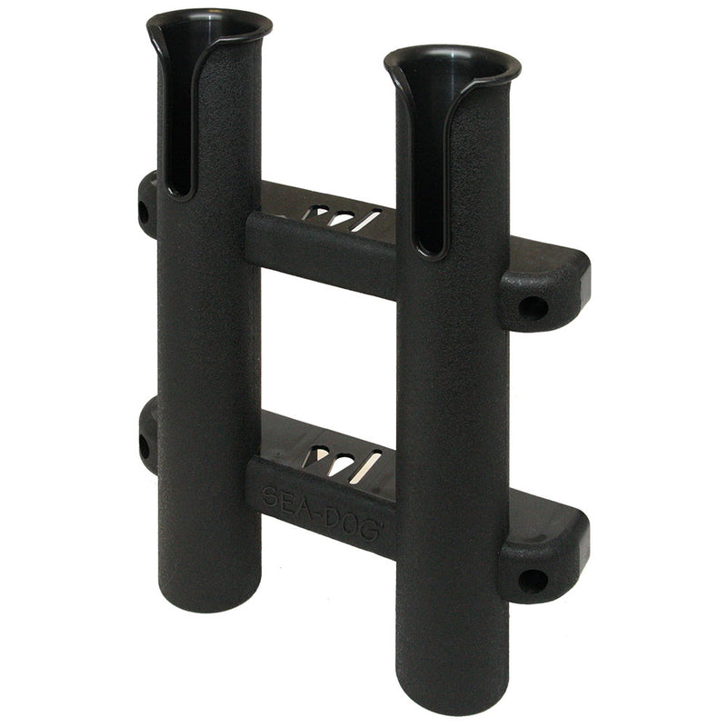 SeaDog Two Pole Side Mount Rod Storage Rack  Black 3250291
