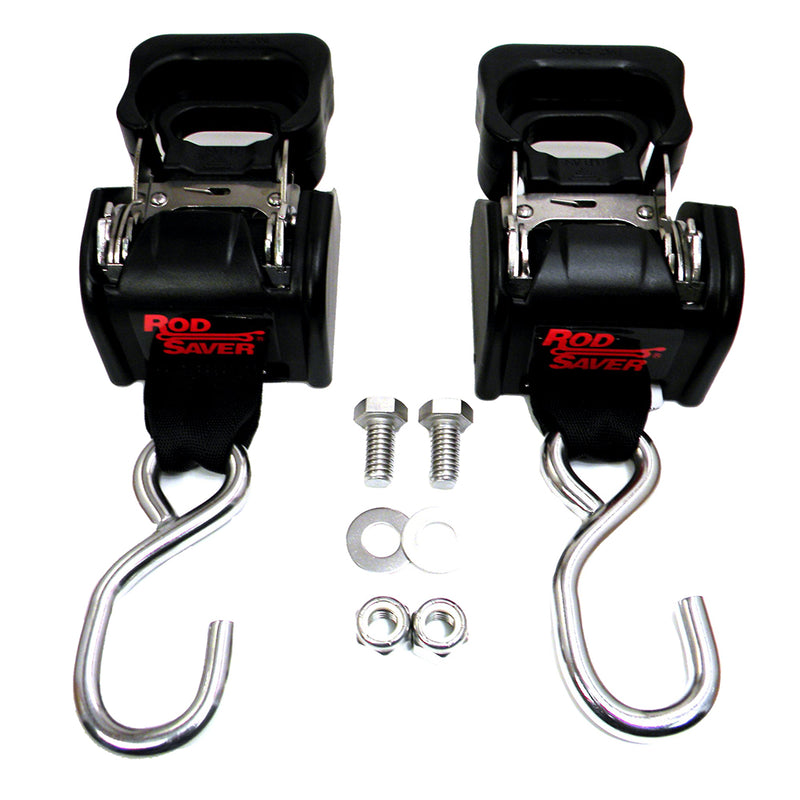 Rod Saver Stainless Steel Retractable Transom TieDown  40  Pair SSRT40
