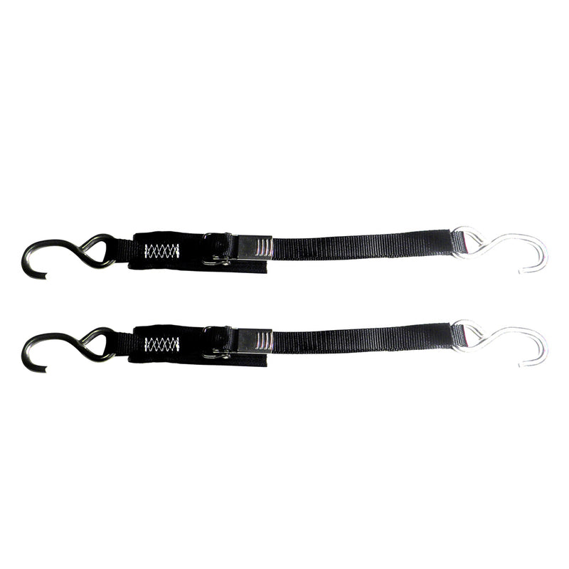 Rod Saver Stainless Steel Quick Release Transom TieDown  1 x 2  Pair SS1QRTD2