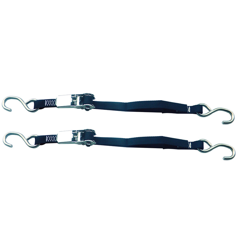 Rod Saver Stainless Steel Ratchet TieDown  1 x 3  Pair SSRTD3