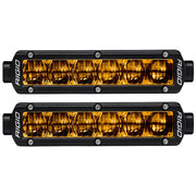 RIGID Industries 6 SRSeries SAE Compliant Fog Light  Black wYellow Light 906704