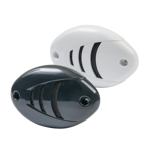 Marinco 12V DropIn Low Profile Horn wBlack  White Grills 10080