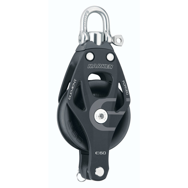 Harken 60mm Single Aluminum Element Block wSwivel  Becket 6261