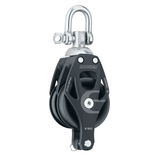 Harken 60mm Double Aluminum Element Block wSwivel  Becket 6270