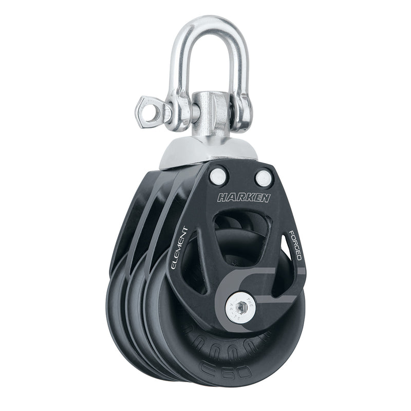 Harken 60mm Triple Aluminum Element Block wSwivel 6272