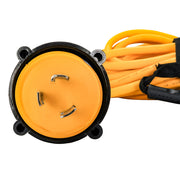Camco 30 Amp Power Grip Marine Extension Cord  50 MLockingFLocking Adapter 55613
