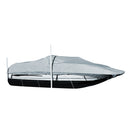 Carver Performance PolyGuard StyledtoFit Boat Cover f205 Sterndrive Deck Boats wWalkThru Windshield  Grey 95120P10