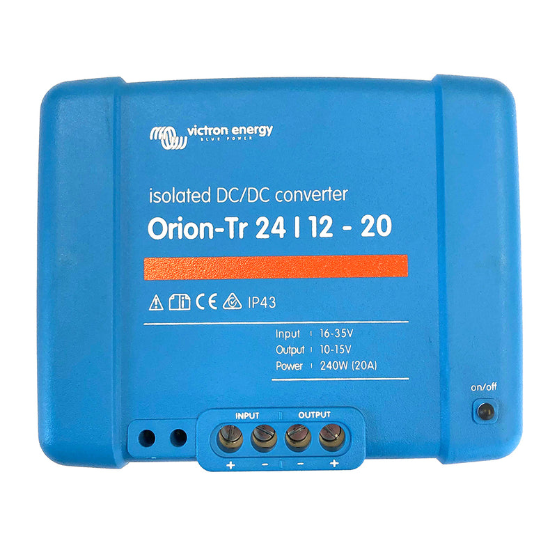 Victron OrionTR DCDC Converter  24 VDC to 12 VDC  20AMP Isolated ORI241224110