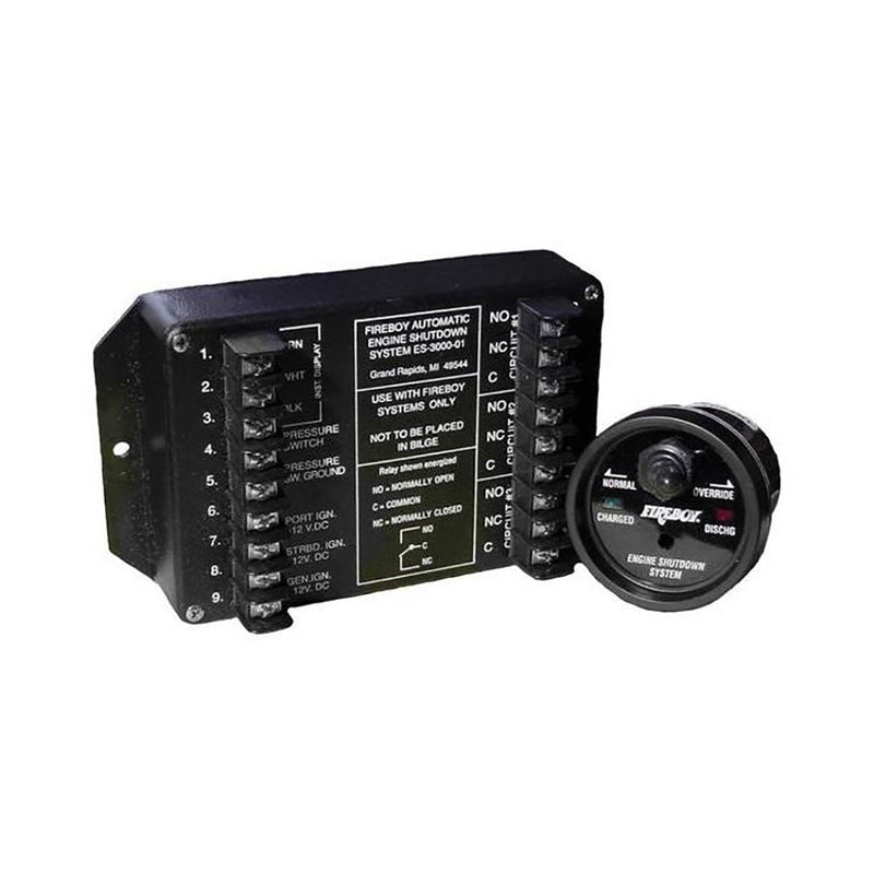 FireboyXintex 8 Circuit Engine Shutdown wTime Delay  Round Display ES801501