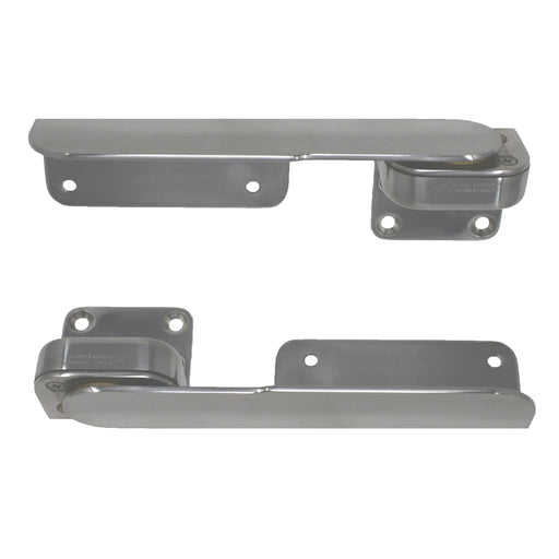 TACO Command Ratchet Hinges  938  Polished 316 Stainless Steel  Pair H250016