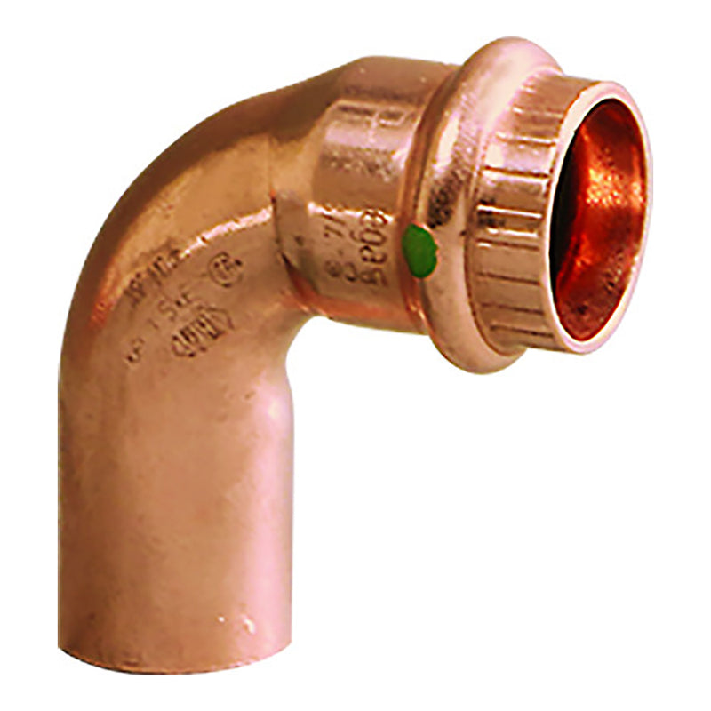 Viega ProPress 2  90 Copper Elbow  StreetPress Connection  Smart Connect Technology 77072