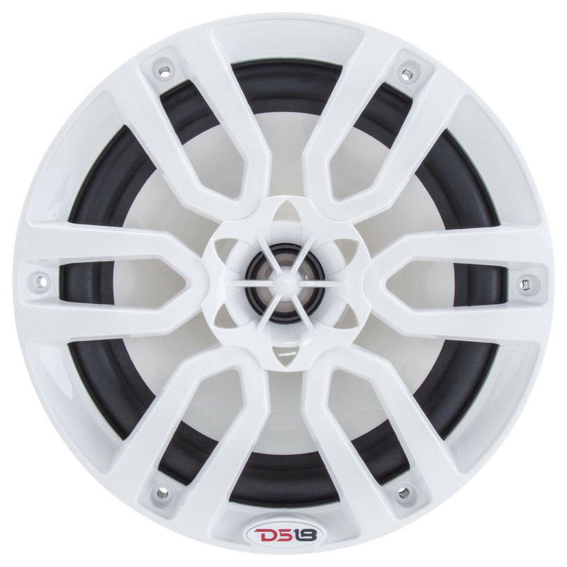 DS18 HYDRO 65 2Way Marine Speakers wRGB LED Lights 300W  White NXL6