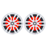 DS18 HYDRO 65 2Way Marine Speakers wRGB LED Lights 300W  White NXL6