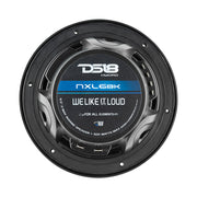 DS18 HYDRO 65 2Way Marine Speakers wRBG LED Lights 300W  Matte Black NXL6BK