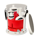 Shurhold 5 Gallon White Bucket Kit  Includes Bucket Caddy Grate Seat Buff Magic Pro Polish Brite Wash SMC  Serious Shine