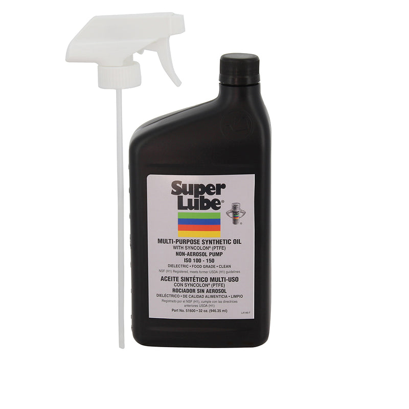 Super Lube Food Grade Synthetic Oil  1qt Trigger Sprayer 51600