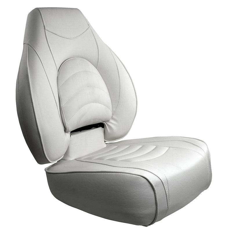 Springfield Fish Pro High Back Folding Seat  White 10416061