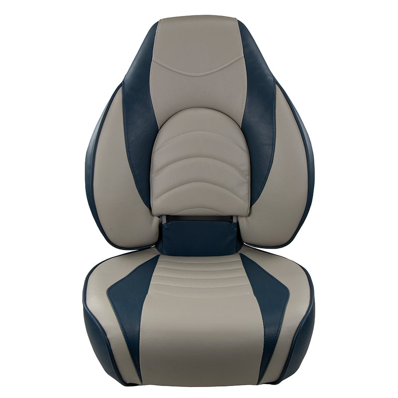 Springfield Fish Pro High Back Folding Seat  BlueGrey 10416311